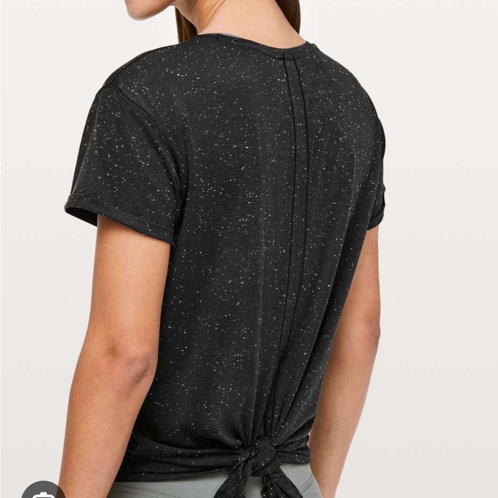 Lululemon “part ways” tee, tie back